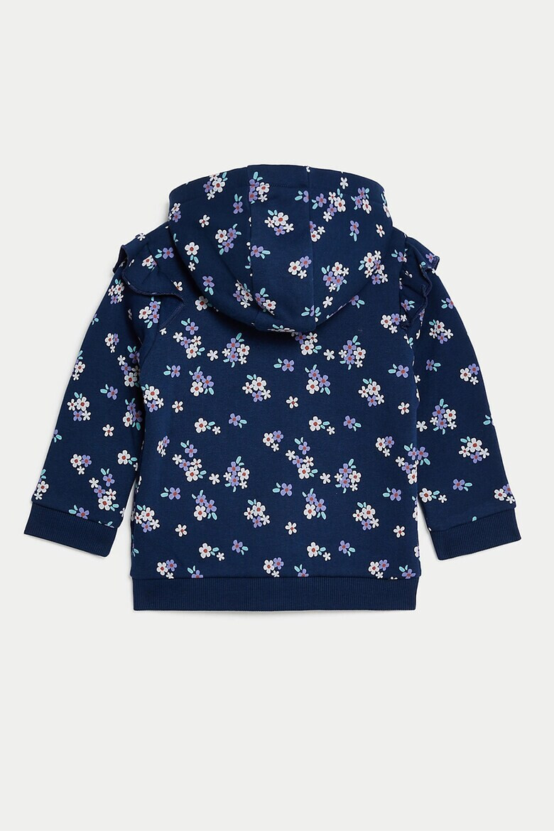 Marks  Spencer Флорално худи с цип - Pepit.bg