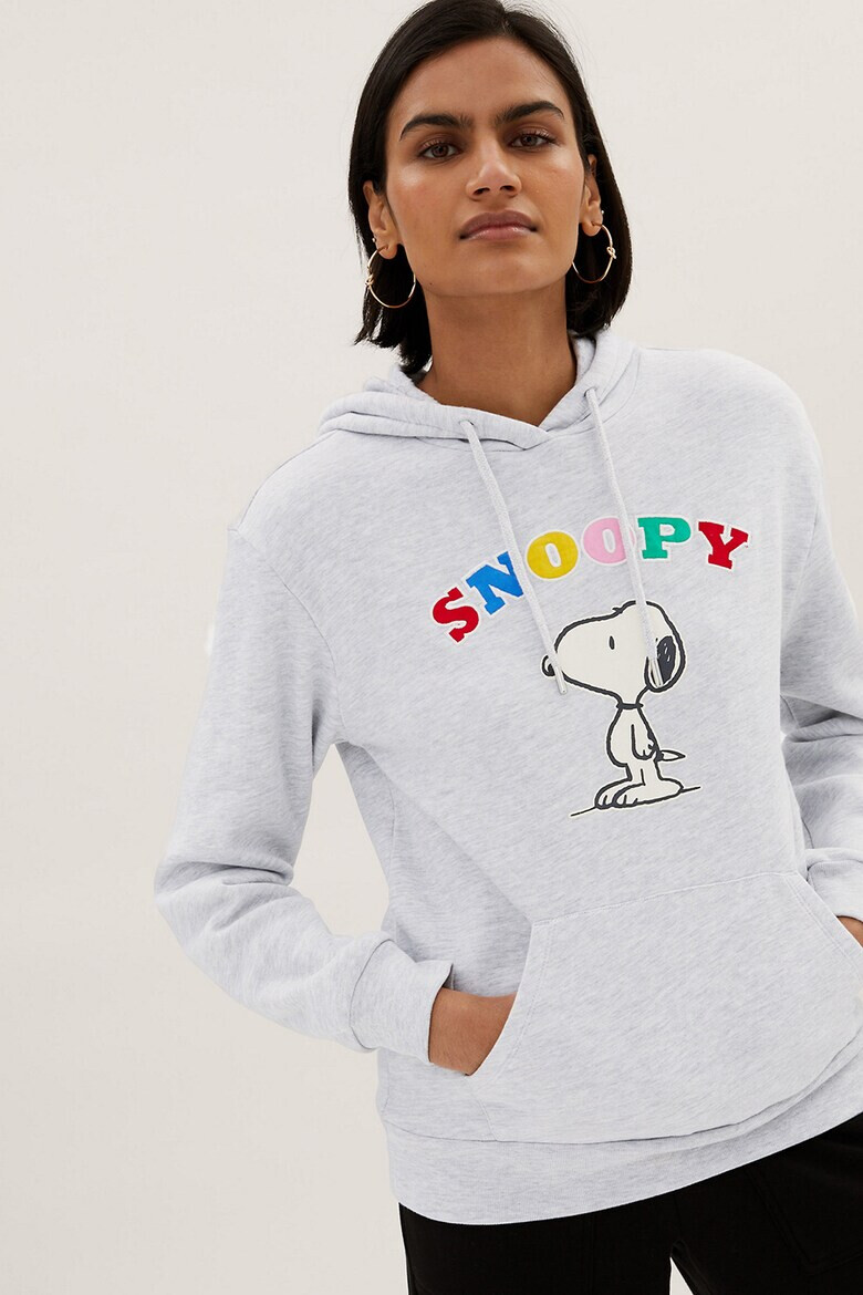 Marks & Spencer Худи с щампа на Snoopy и джоб кенгуру - Pepit.bg