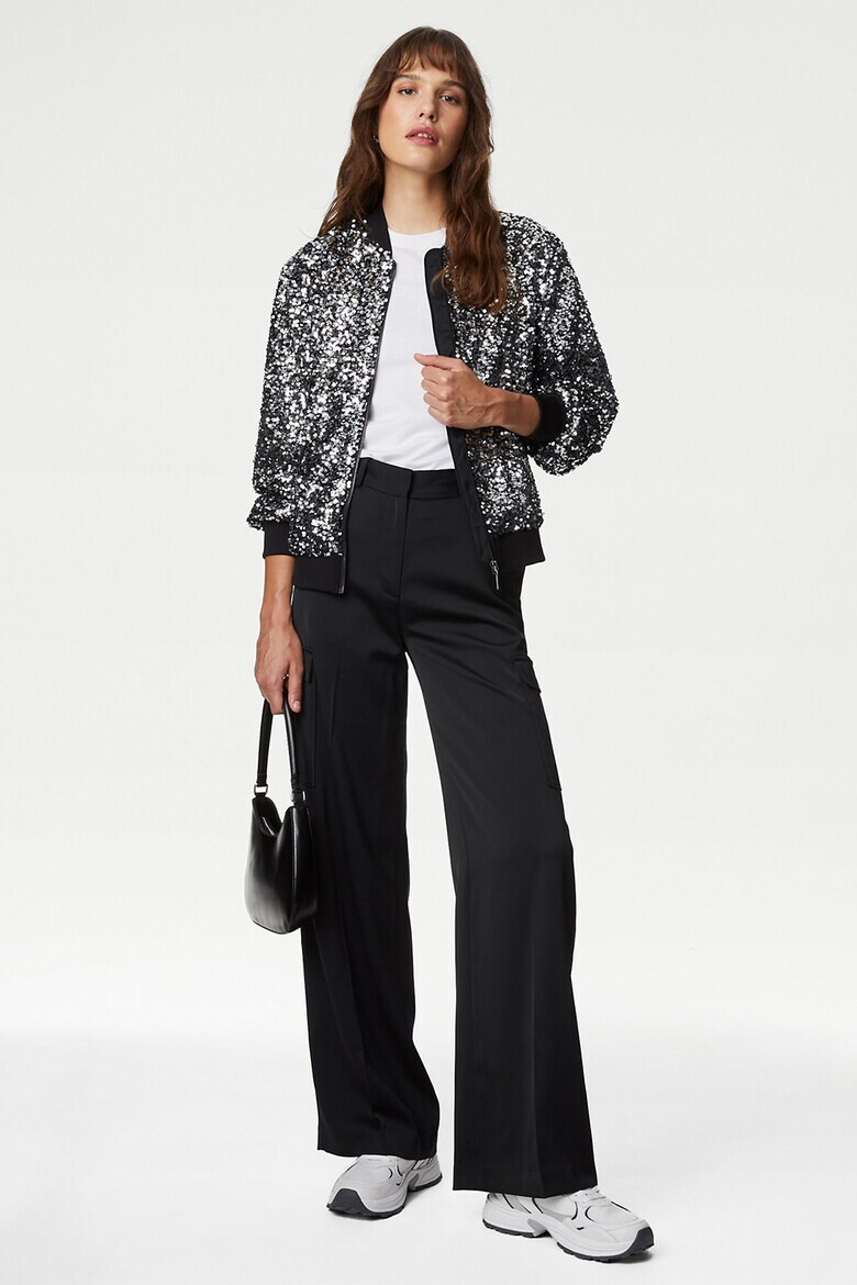 Marks  Spencer Яке с цип и пайети - Pepit.bg