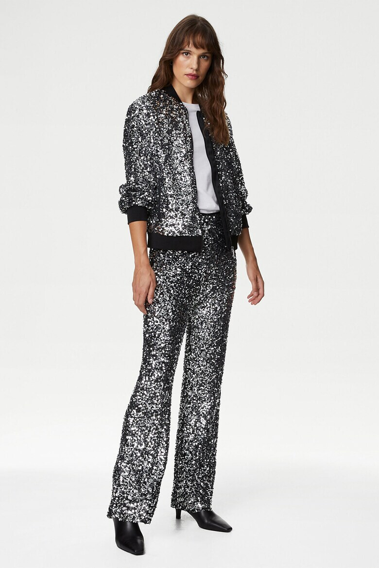 Marks  Spencer Яке с цип и пайети - Pepit.bg