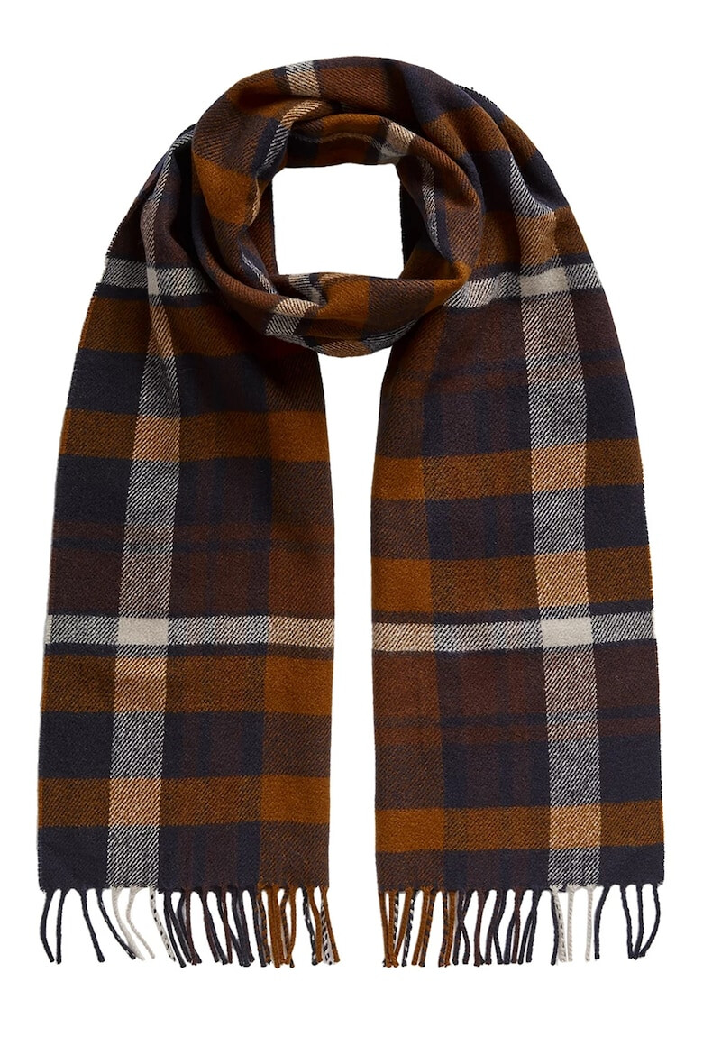 Marks  Spencer Кариран шал с ресни - Pepit.bg