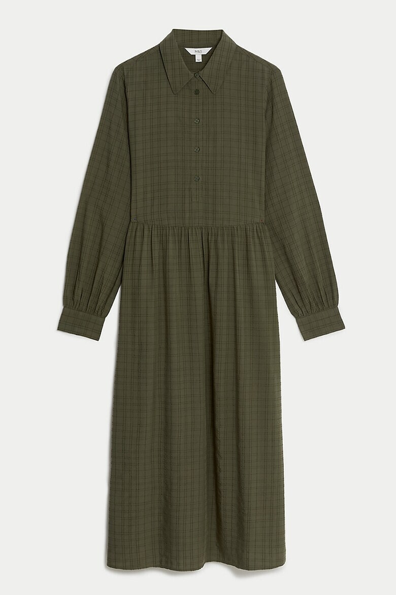 Marks  Spencer Карирана дълга рокля - Pepit.bg