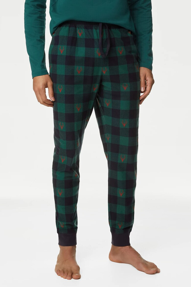 Marks  Spencer Карирана долна пижама - Pepit.bg