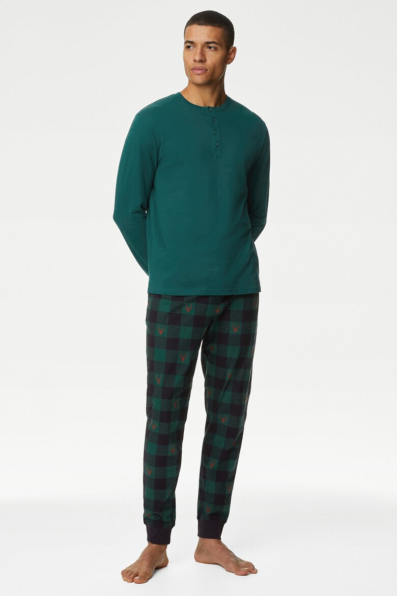 Marks  Spencer Карирана долна пижама - Pepit.bg