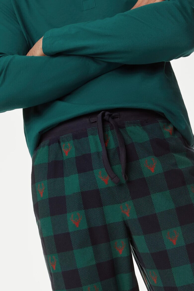 Marks  Spencer Карирана долна пижама - Pepit.bg