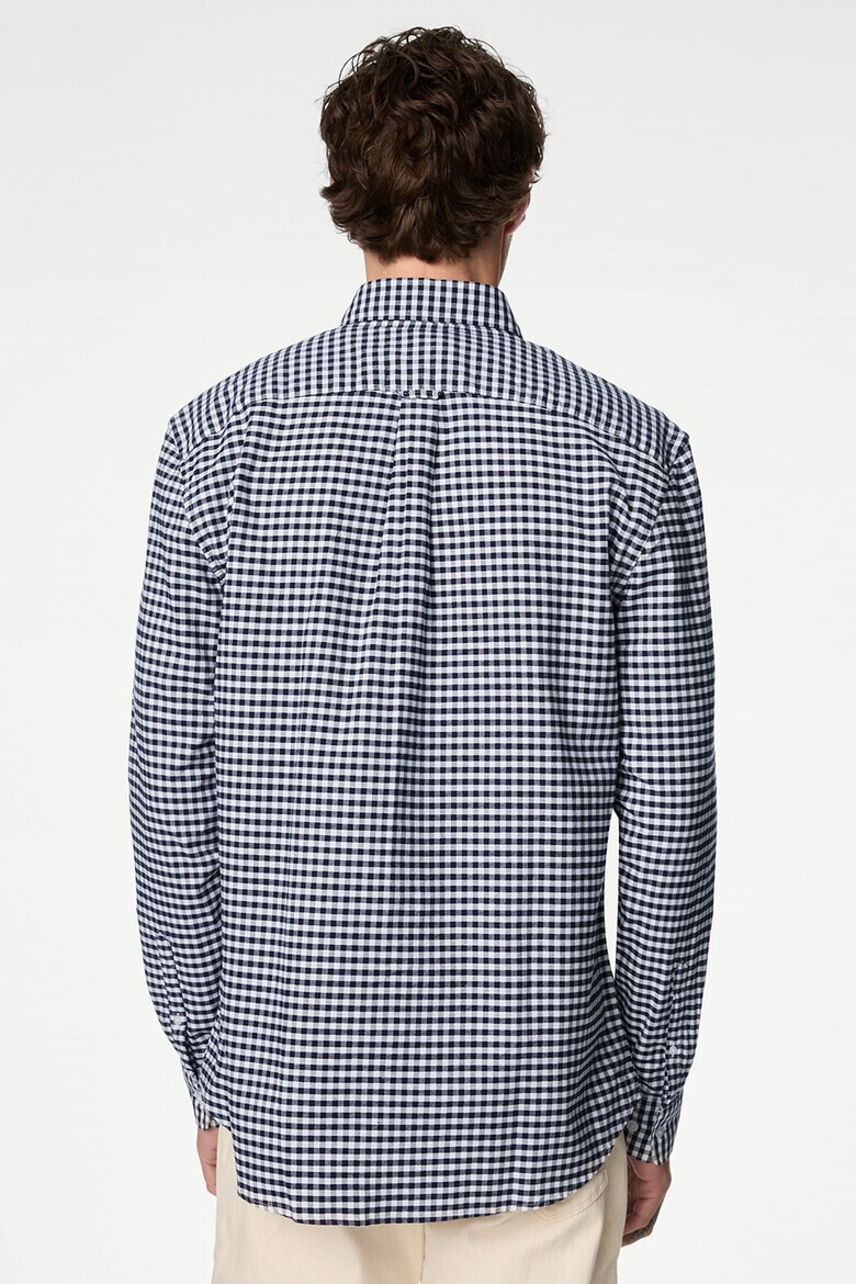 Marks  Spencer Карирана риза с джоб - Pepit.bg