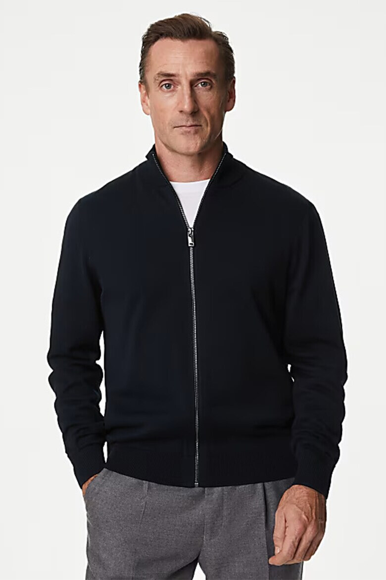 Marks  Spencer Худи с памук с цип - Pepit.bg