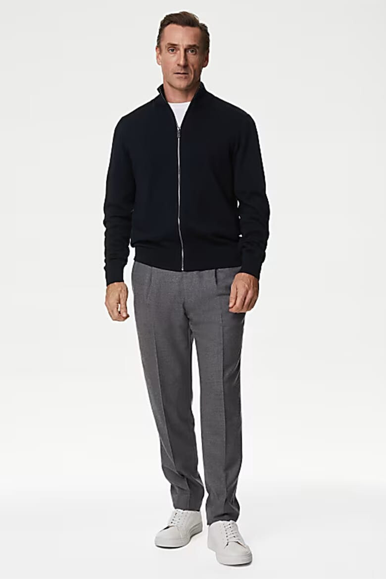 Marks  Spencer Худи с памук с цип - Pepit.bg