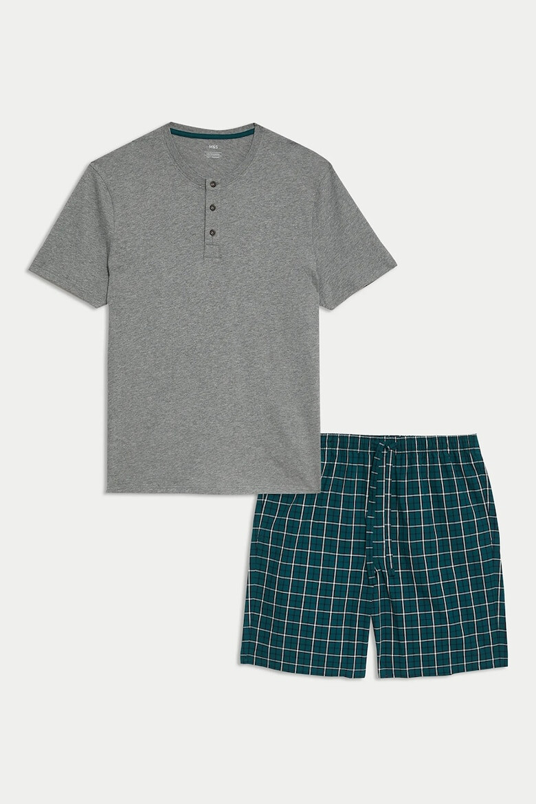 Marks  Spencer Къса карирана пижама - Pepit.bg