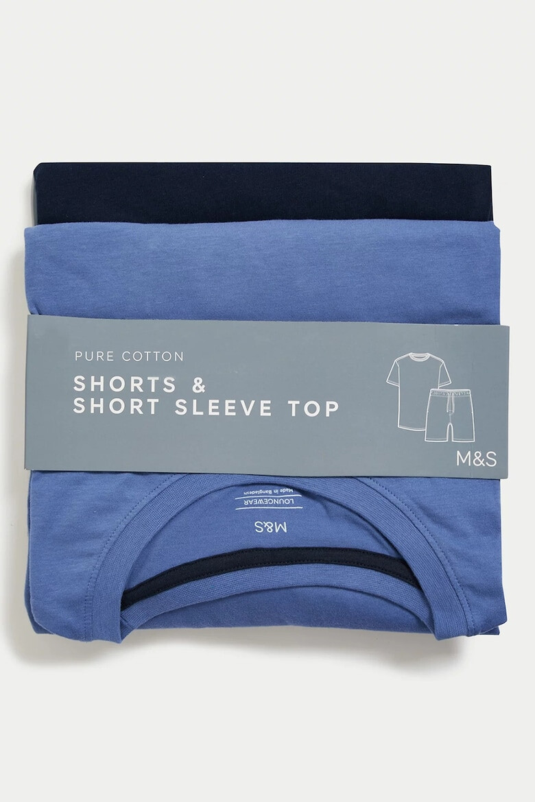Marks  Spencer Къса памучна пижама - Pepit.bg