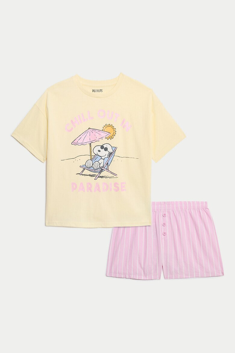 Marks & Spencer Къса пижама с принт Snoopy - Pepit.bg
