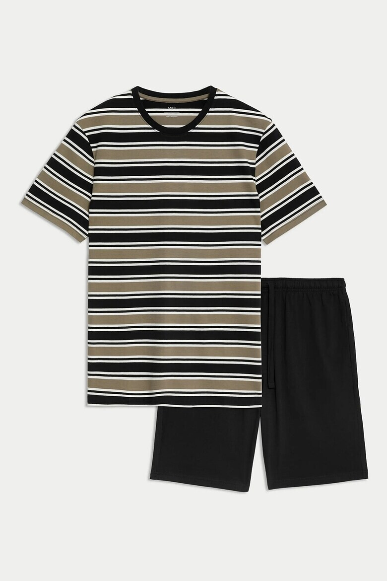 Marks  Spencer Къса раирана пижама - Pepit.bg