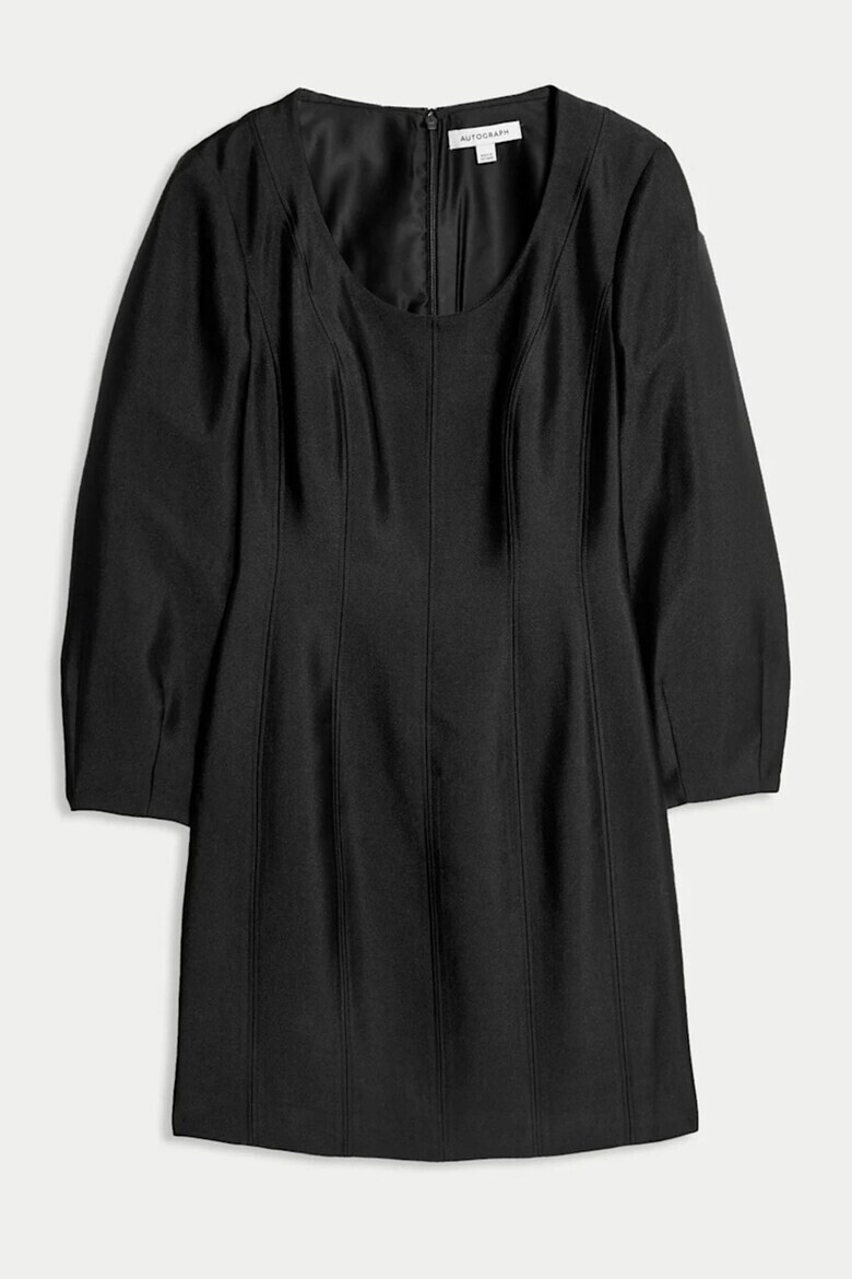 Marks  Spencer Къса рокля с овално деколте - Черен - Pepit.bg