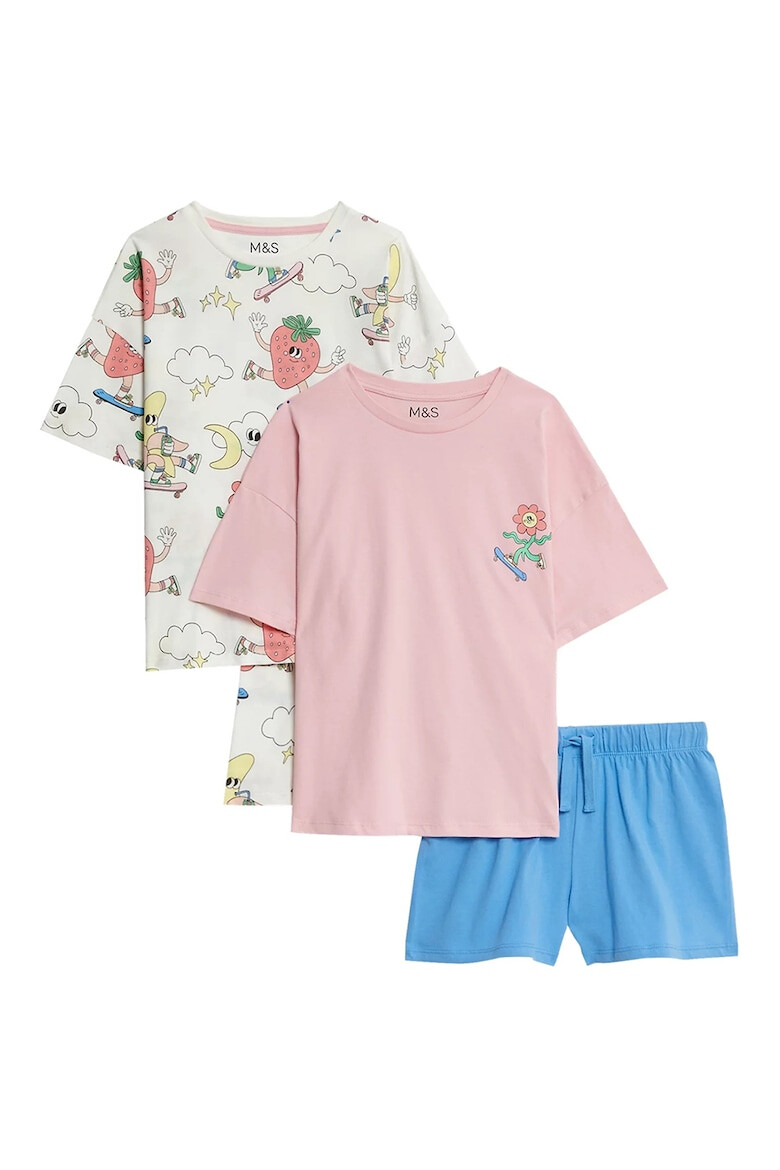Marks  Spencer Къси пижами с шарка - 2 чифта - Pepit.bg