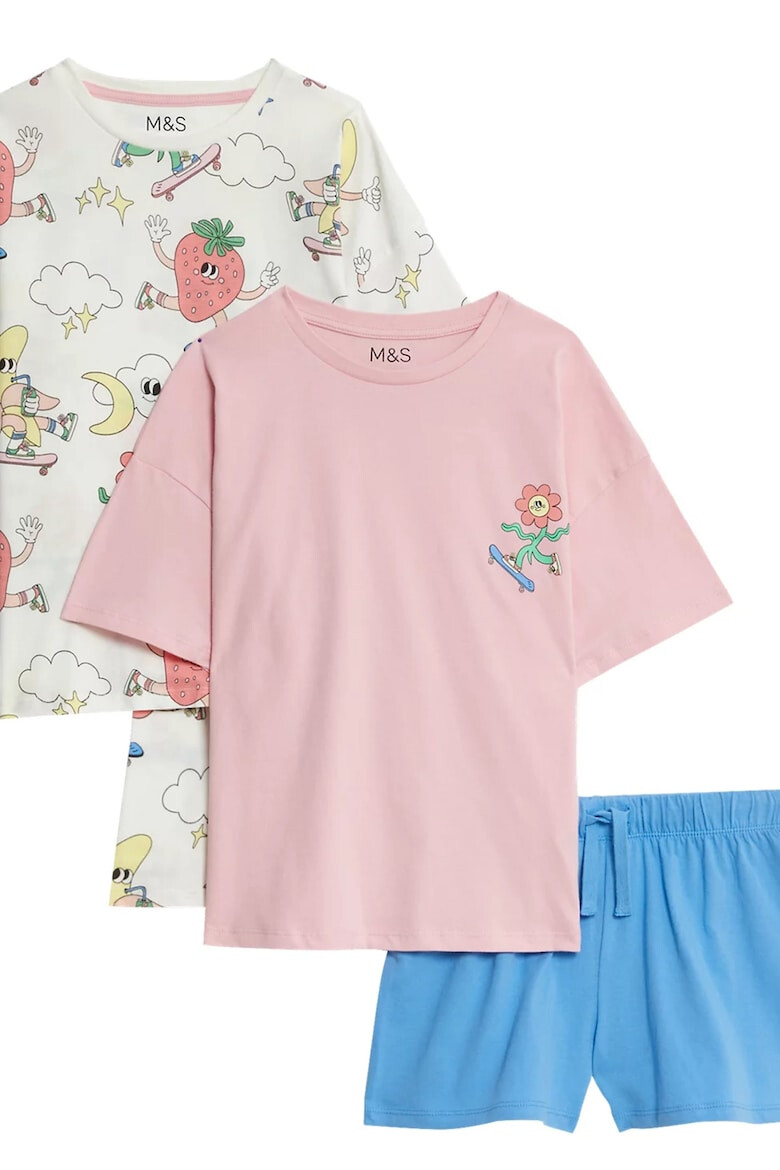Marks  Spencer Къси пижами с шарка - 2 чифта - Pepit.bg