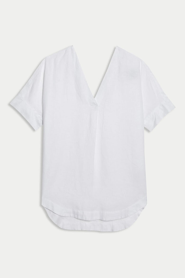 Marks  Spencer Ленена блуза с шпиц - Pepit.bg