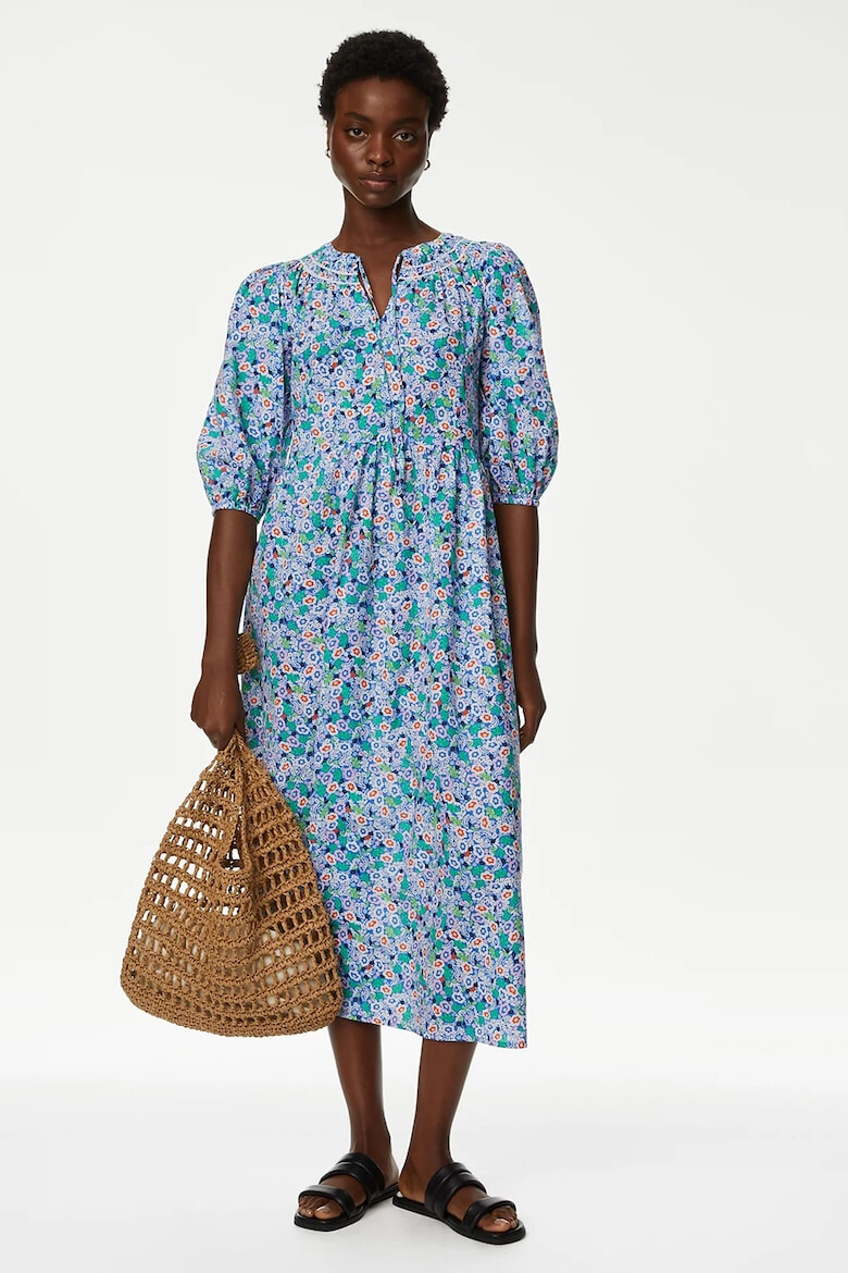 Marks  Spencer Миди флорална рокля - Pepit.bg