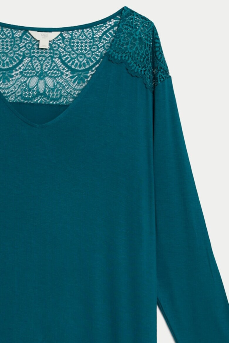 Marks  Spencer Нощница с дантела Body Soft™ - Pepit.bg