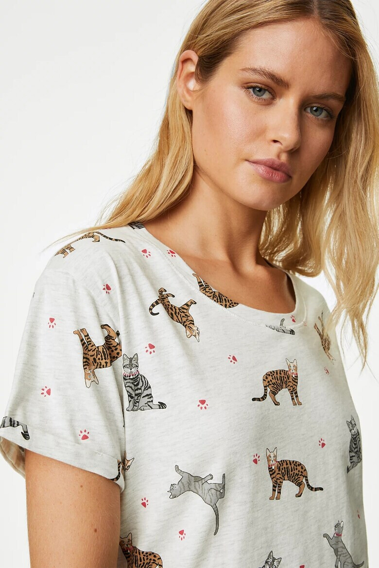Marks  Spencer Нощница с принт - Pepit.bg