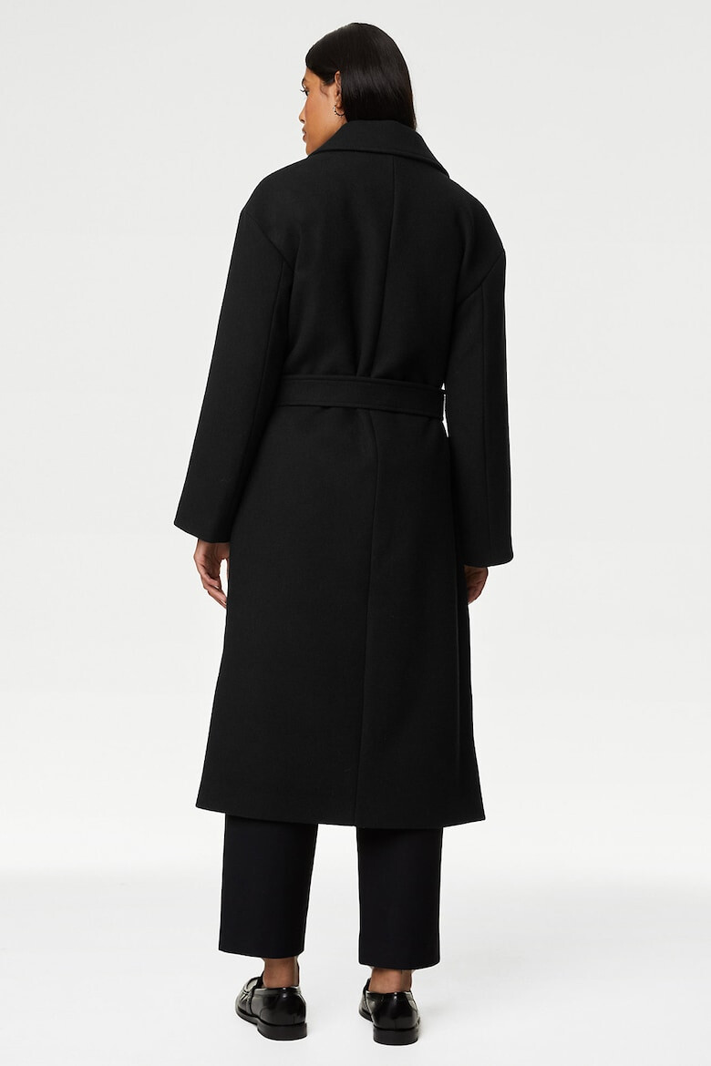 Marks  Spencer Палто с двойни ревери - Pepit.bg