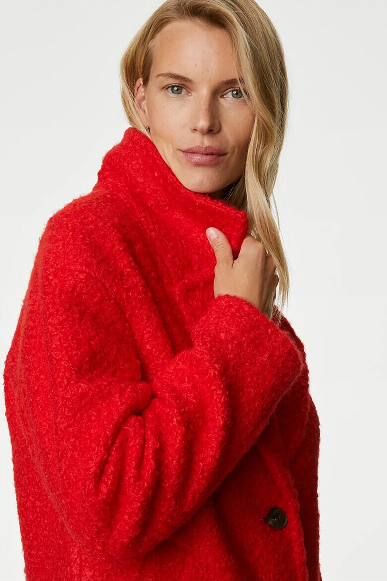 Marks  Spencer Палто с раздвоен ревер - Pepit.bg