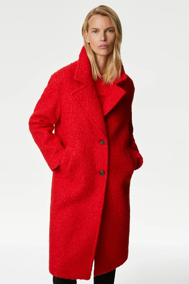 Marks  Spencer Палто с раздвоен ревер - Pepit.bg