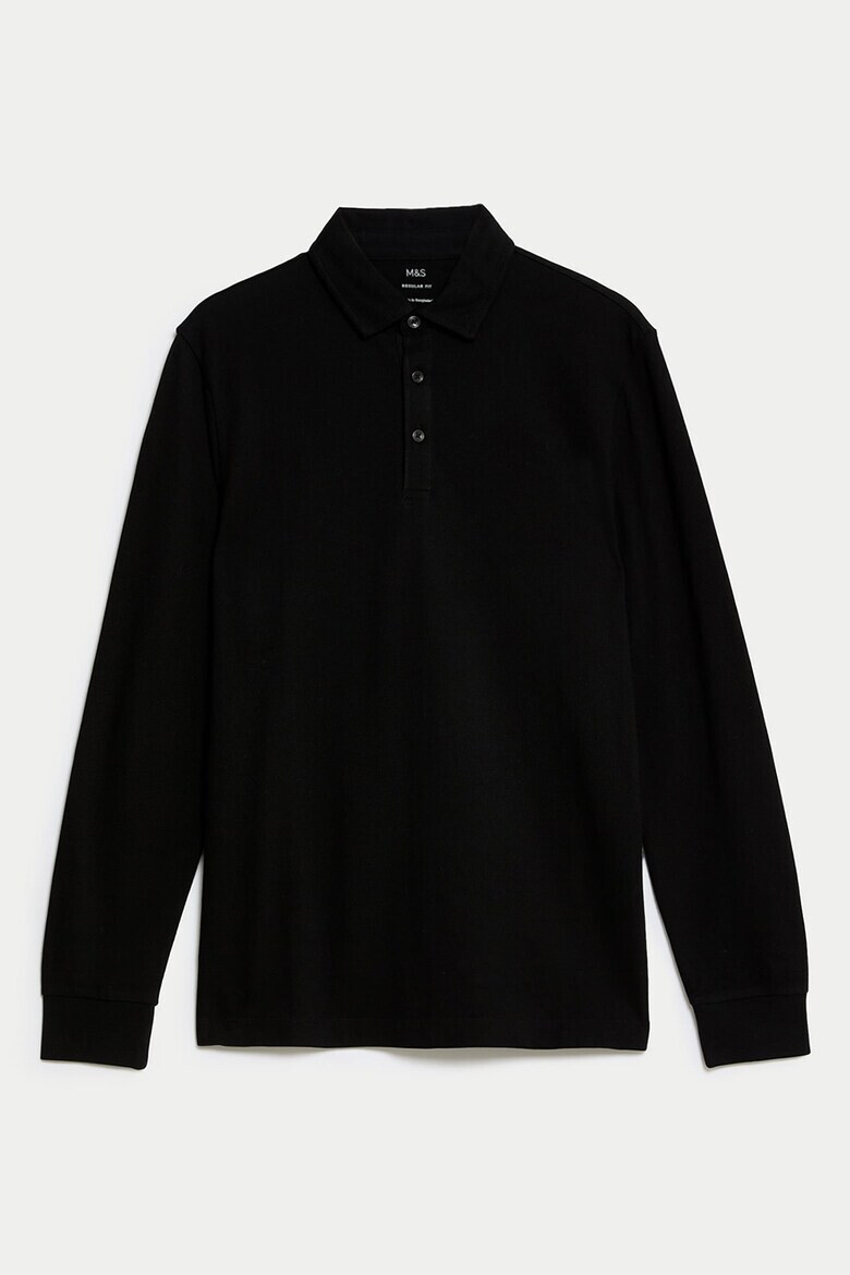 Marks  Spencer Памучна блуза с яка - Pepit.bg