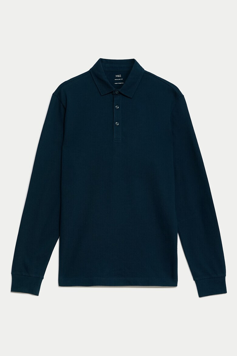 Marks  Spencer Памучна блуза с яка - Pepit.bg