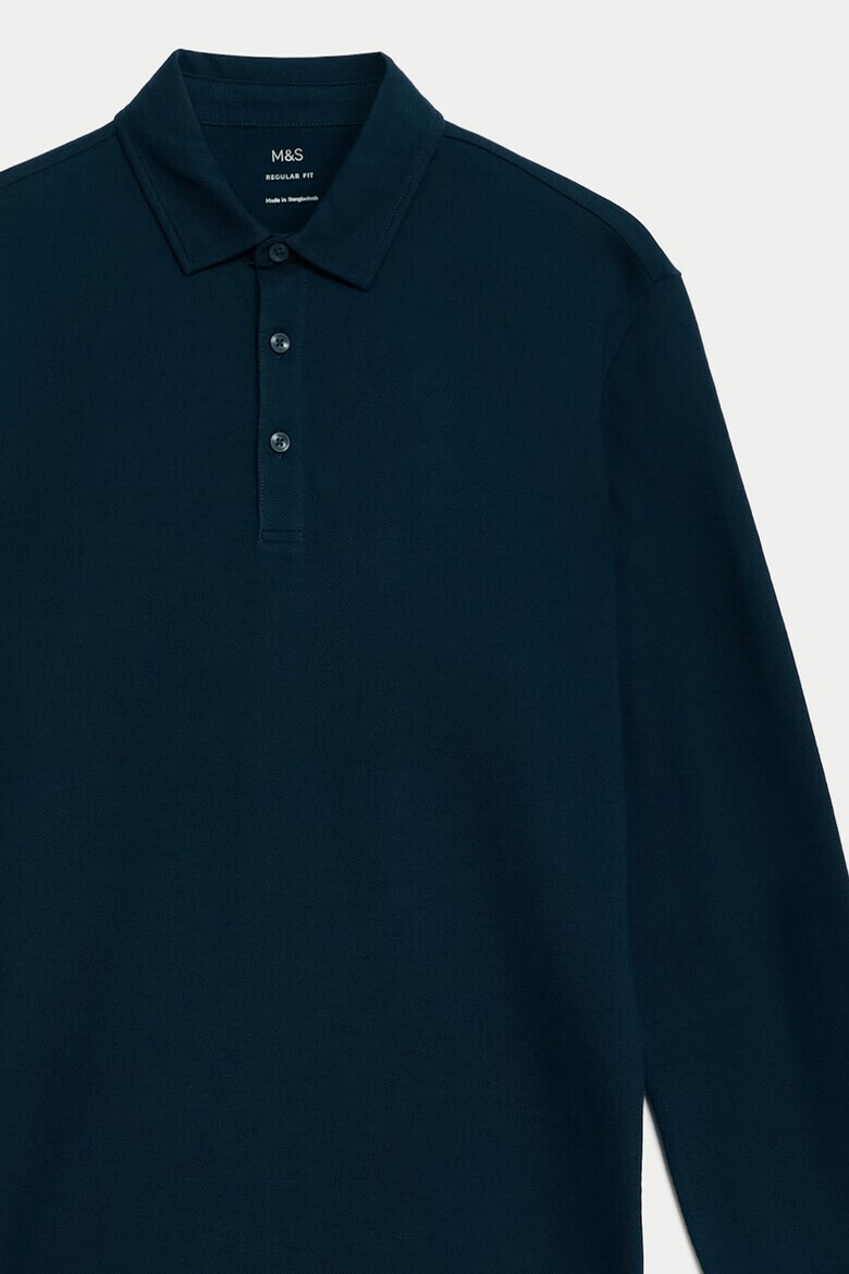 Marks  Spencer Памучна блуза с яка - Pepit.bg