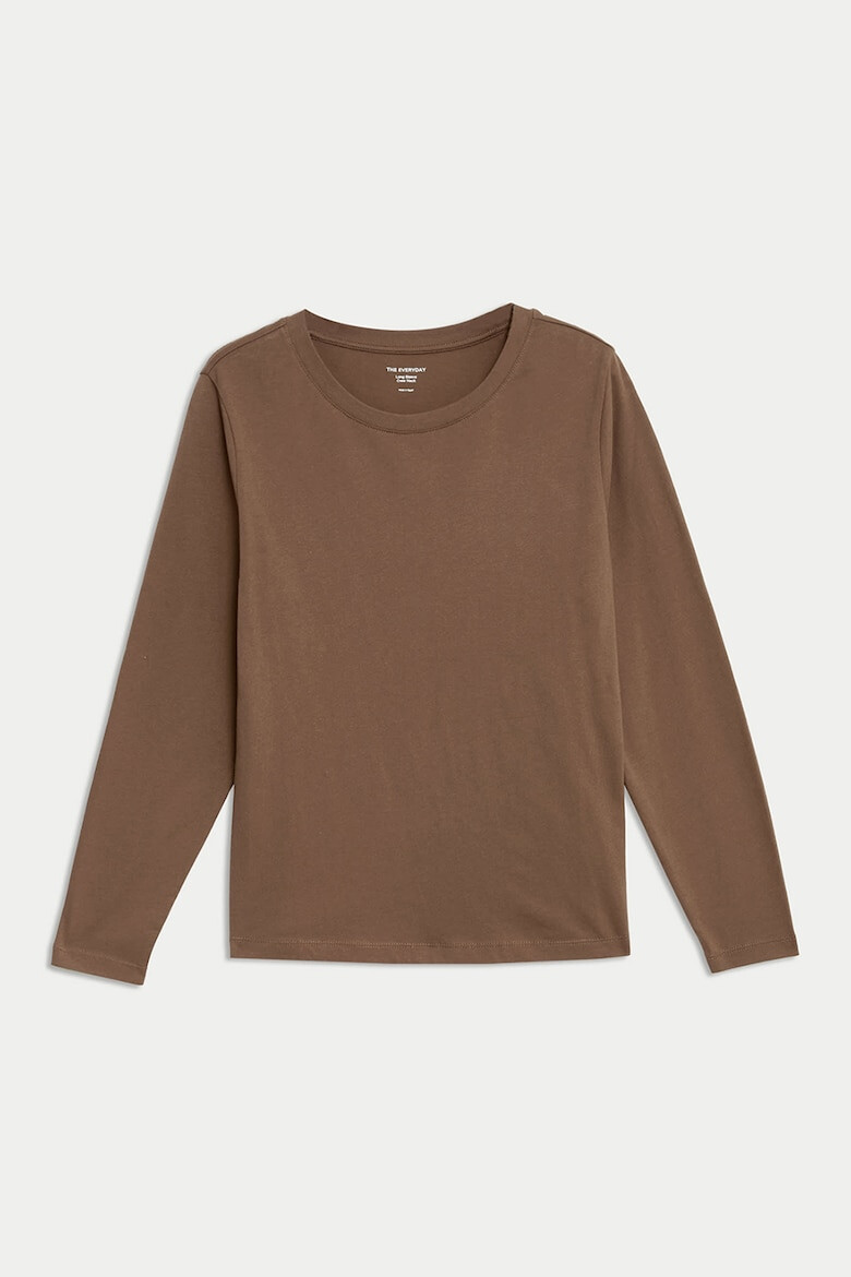 Marks & Spencer Памучна блуза с овално деколте - Pepit.bg