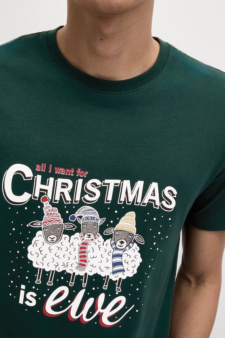 Marks  Spencer Памучна коледна тениска - Pepit.bg