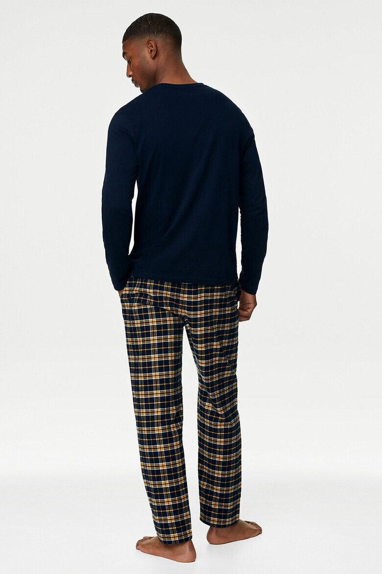 Marks  Spencer Памучна пижама с копчета - Pepit.bg