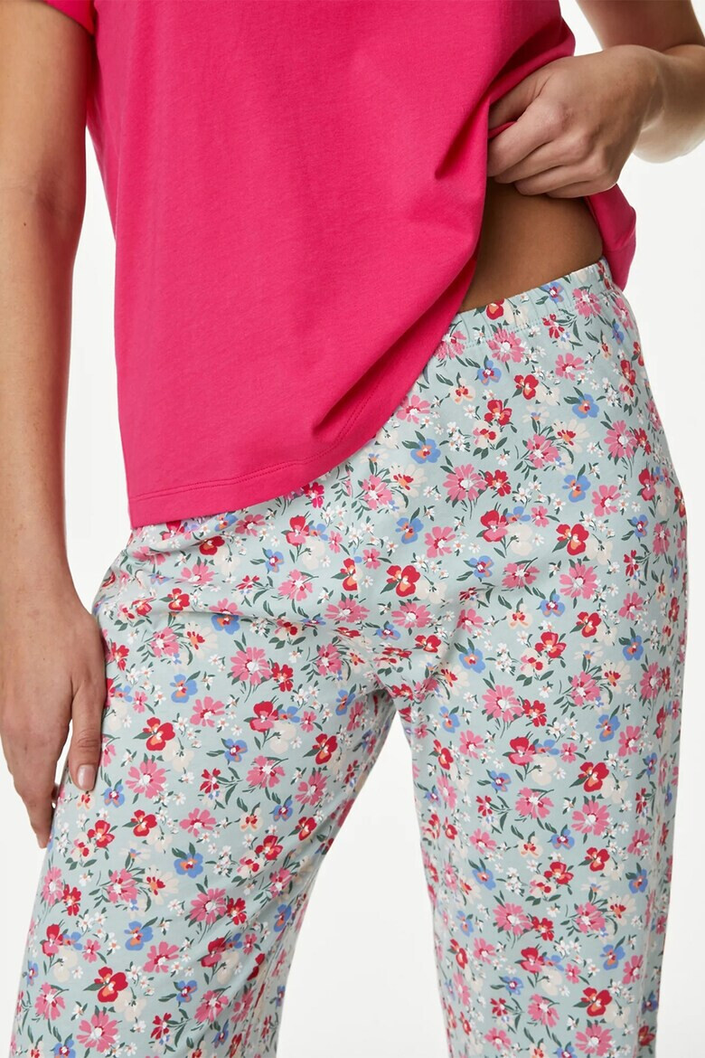 Marks  Spencer Памучна пижама с принт - Pepit.bg