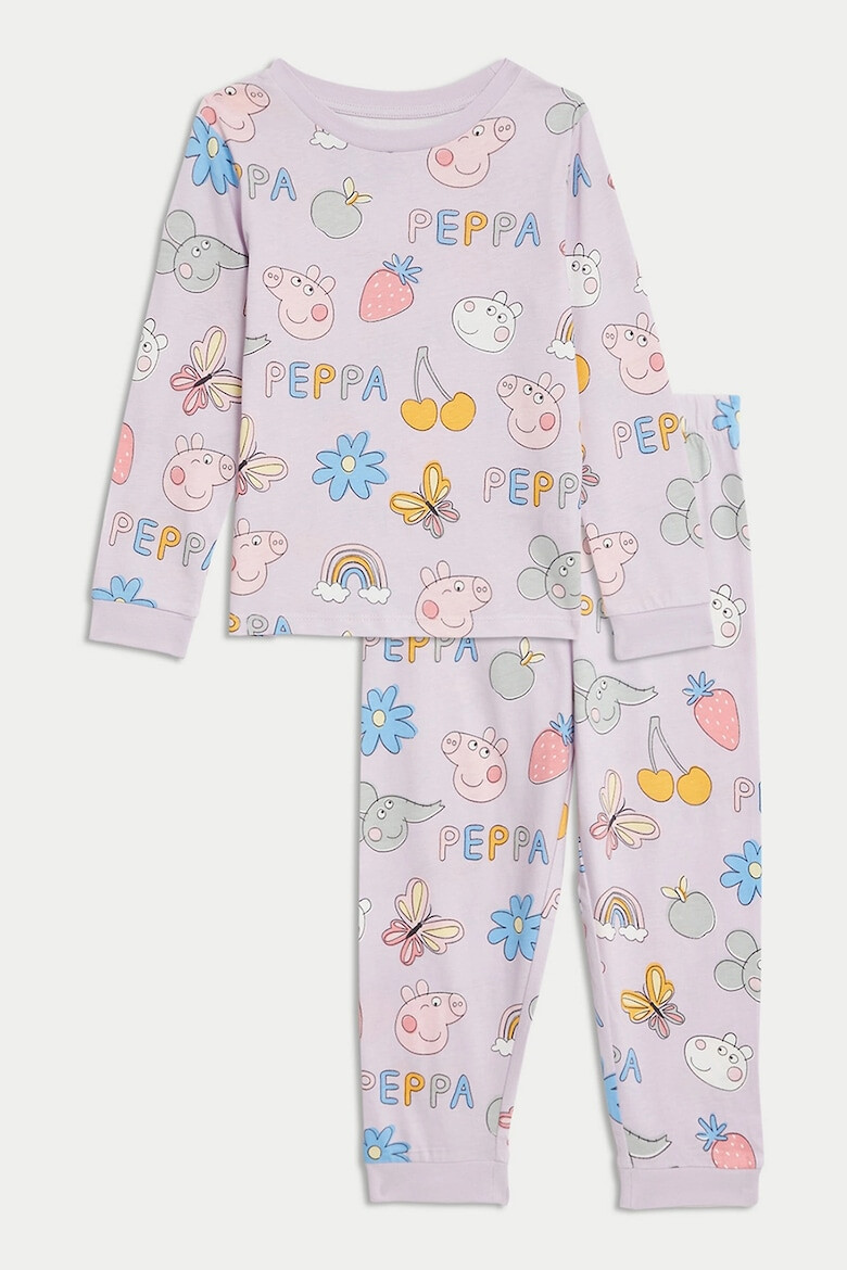 Marks & Spencer Памучна пижама с принт - Pepit.bg