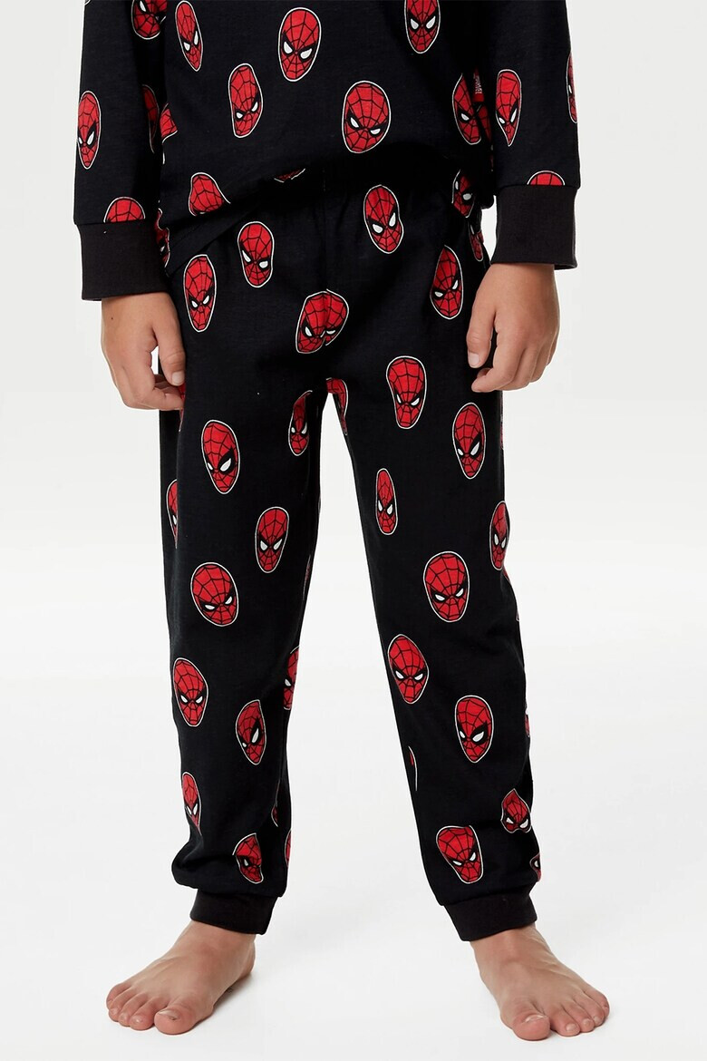 Marks  Spencer Памучна пижама с принт - Pepit.bg