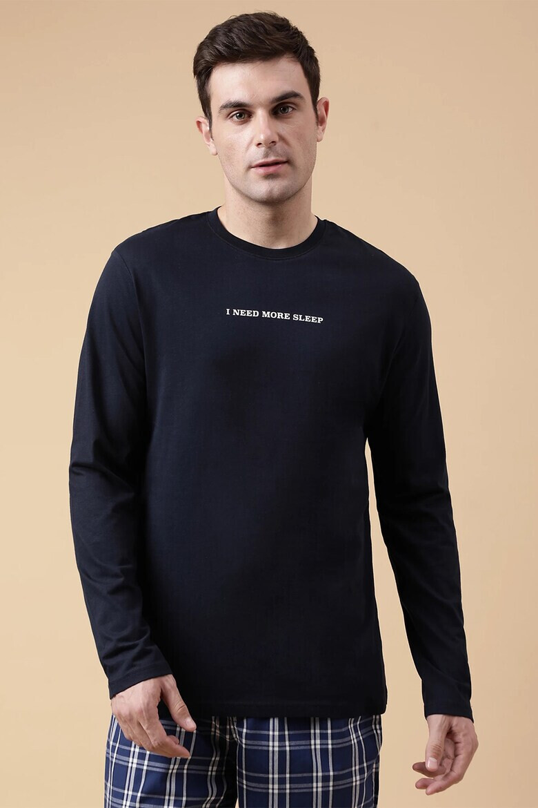 Marks  Spencer Памучна пижама с шарки - Pepit.bg