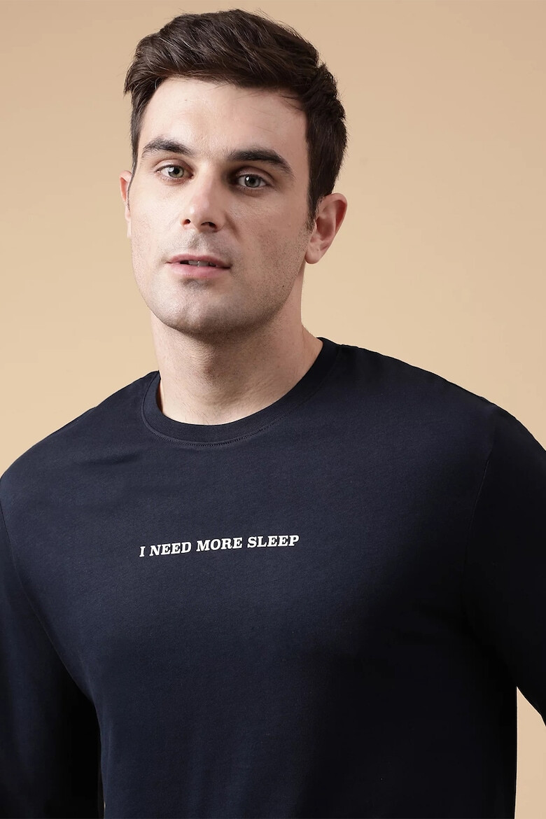 Marks  Spencer Памучна пижама с шарки - Pepit.bg