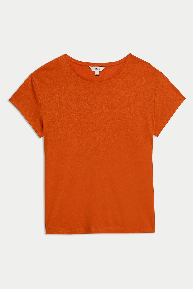 Marks  Spencer Тениска с лен и модал - Pepit.bg