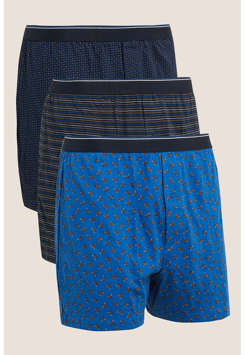 Marks & Spencer Памучни боксерки - 3 чифта - Pepit.bg