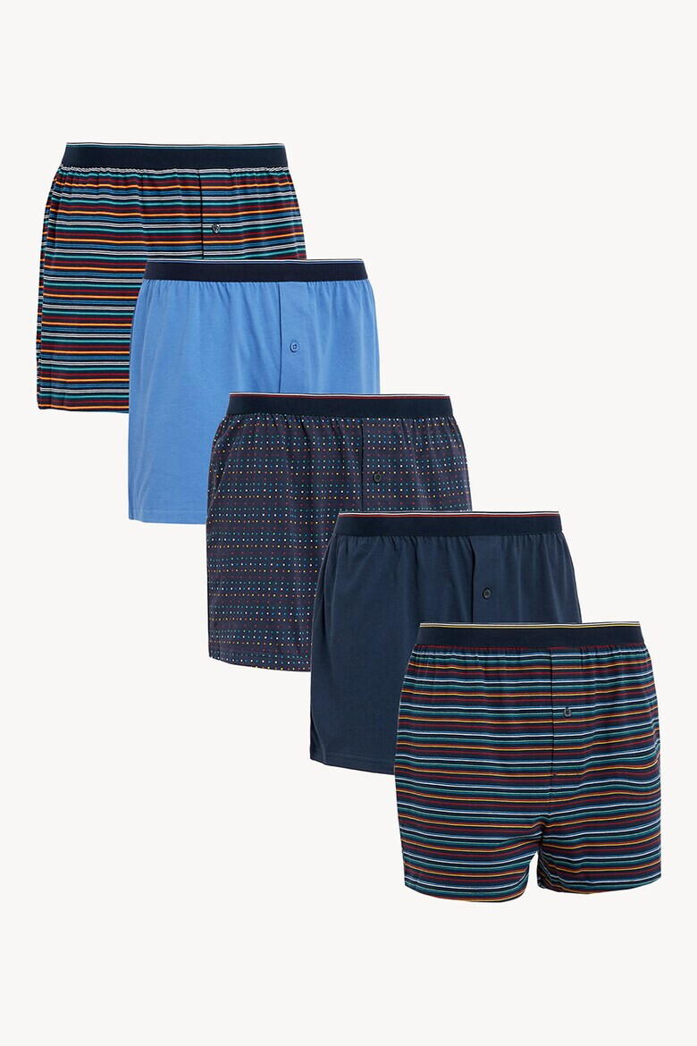 Marks & Spencer Памучни боксерки - 5 чифта - Pepit.bg