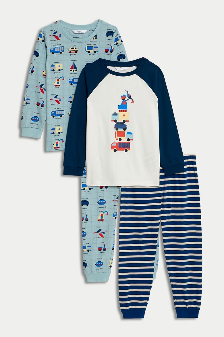 Marks  Spencer Памучни пижами 2 чифта - Pepit.bg