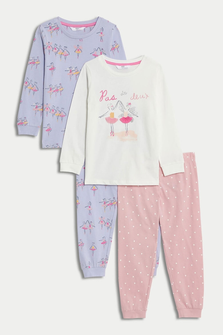 Marks & Spencer Памучни пижами 2 чифта - Pepit.bg