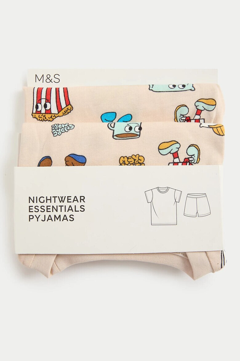 Marks & Spencer Пижама с графична шарка - Pepit.bg