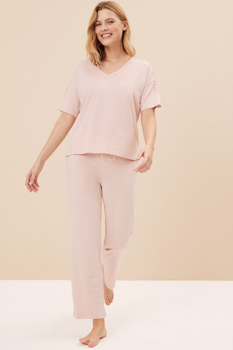 Marks & Spencer Пижама с модал с дантела - Pepit.bg