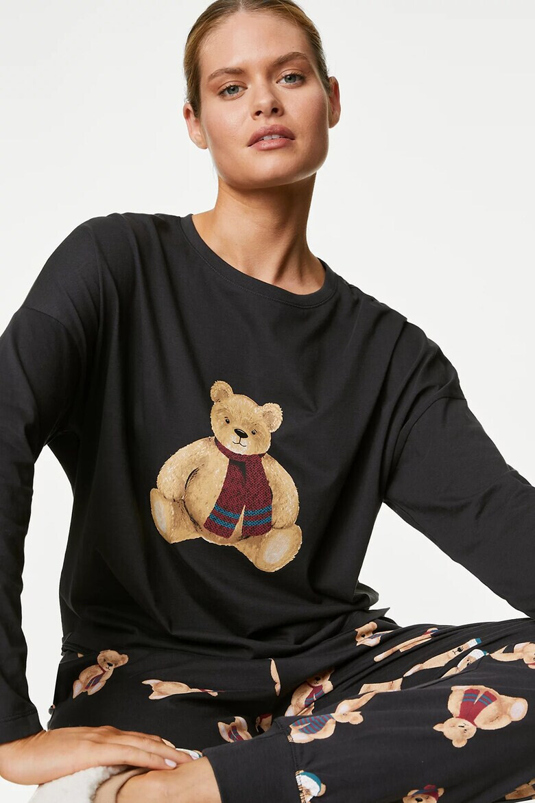 Marks  Spencer Пижама с принт - Pepit.bg