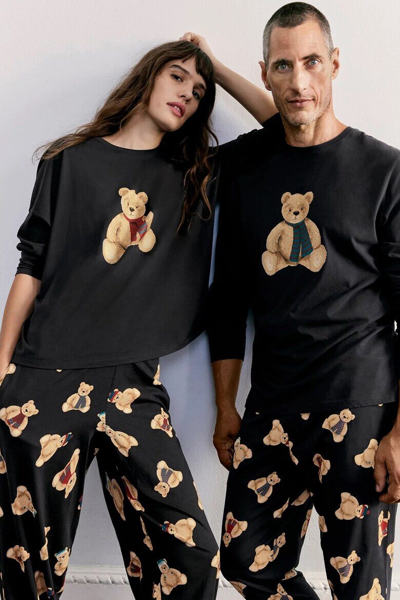 Marks  Spencer Пижама с принт - Pepit.bg
