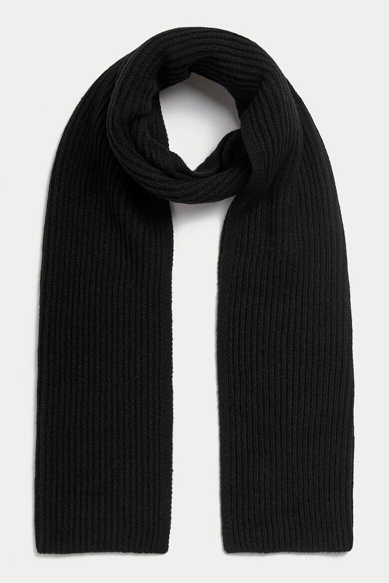 Marks  Spencer Плетен шал с релеф - Pepit.bg