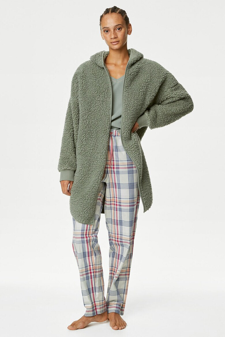 Marks  Spencer Плюшен халат с качулка - Pepit.bg