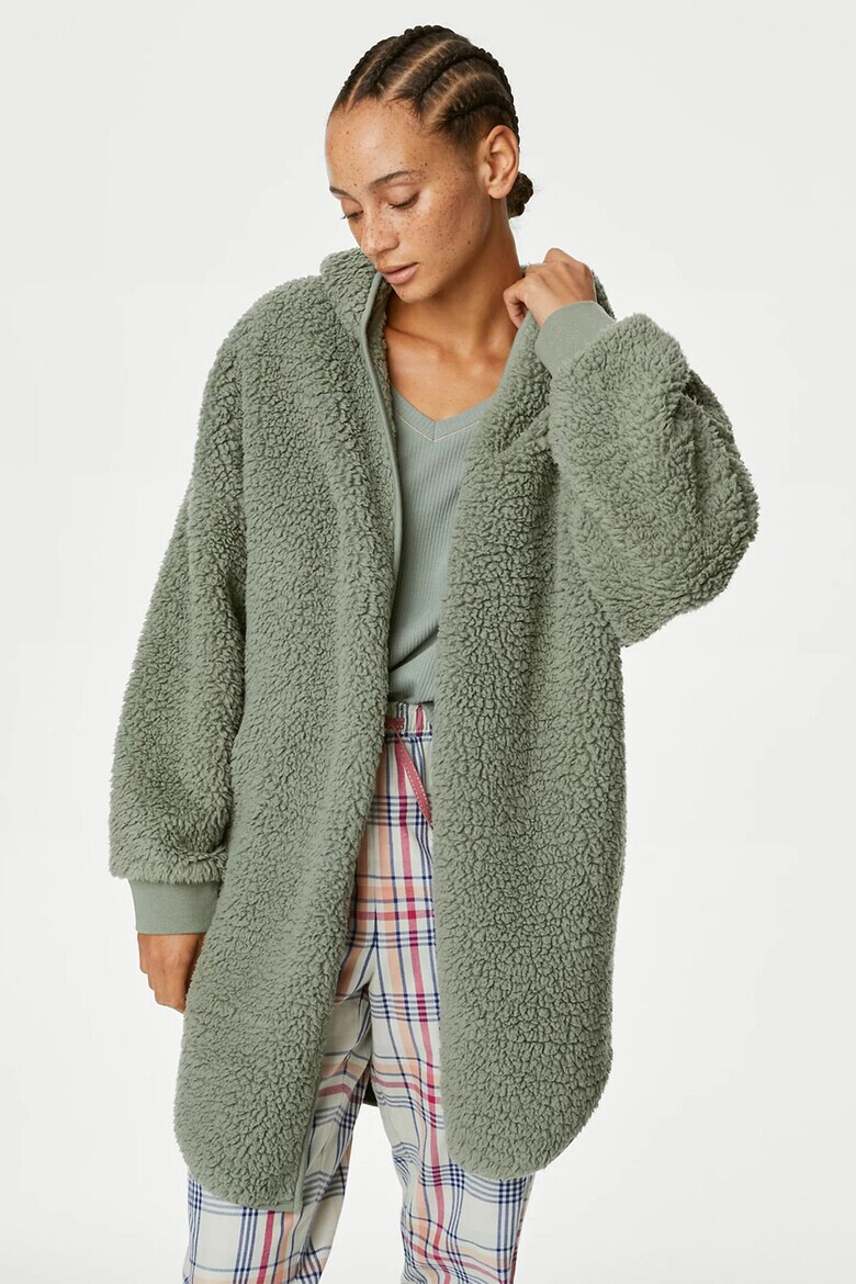 Marks  Spencer Плюшен халат с качулка - Pepit.bg