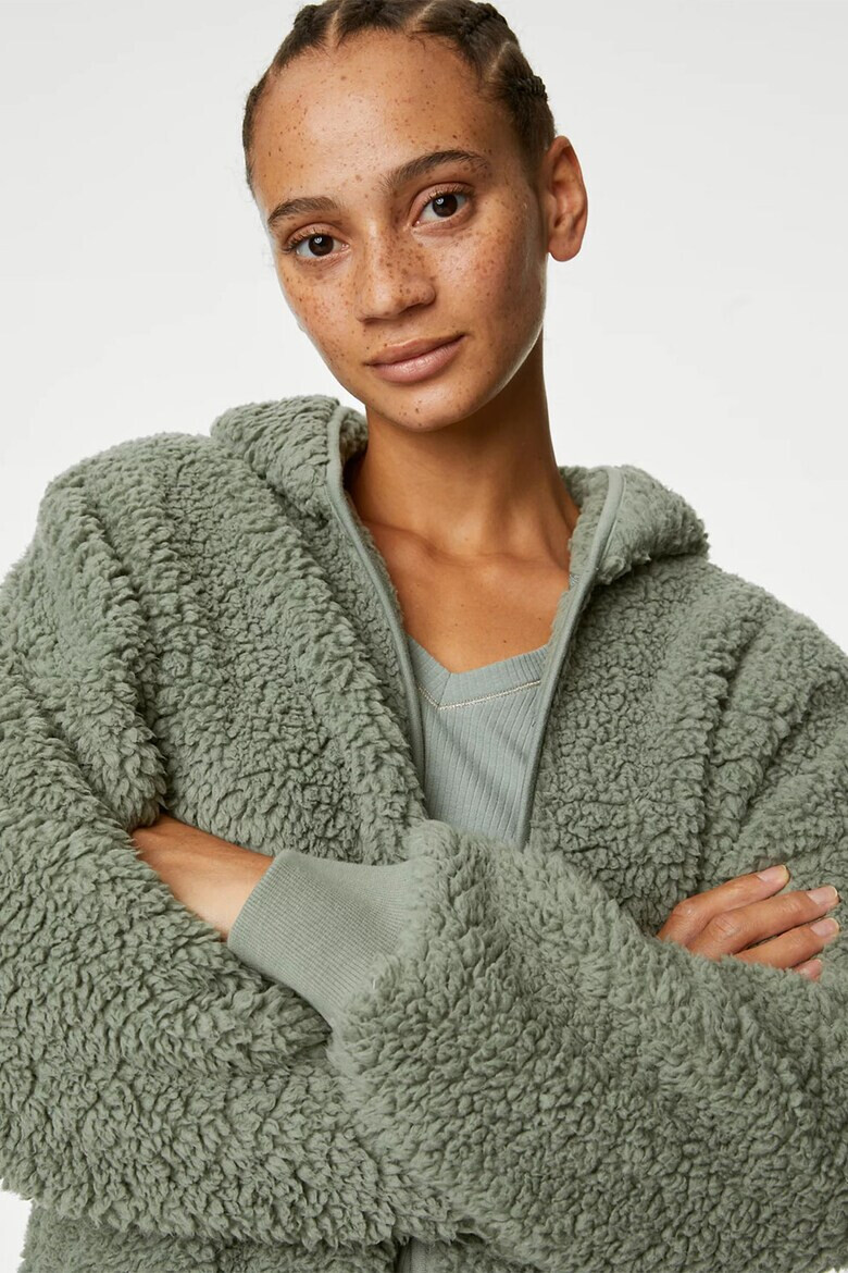 Marks  Spencer Плюшен халат с качулка - Pepit.bg